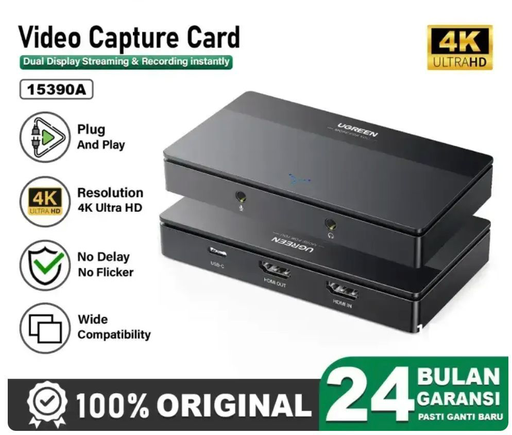 [UGN-70003-00271] UGREEN Video Capture HDMI HD 4K 60Hz Game Video Streaming Record 15390
